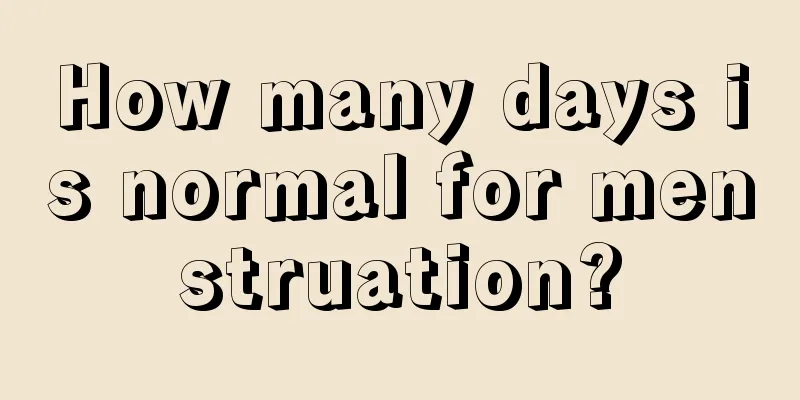 How many days is normal for menstruation?