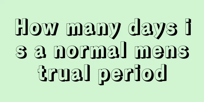 How many days is a normal menstrual period