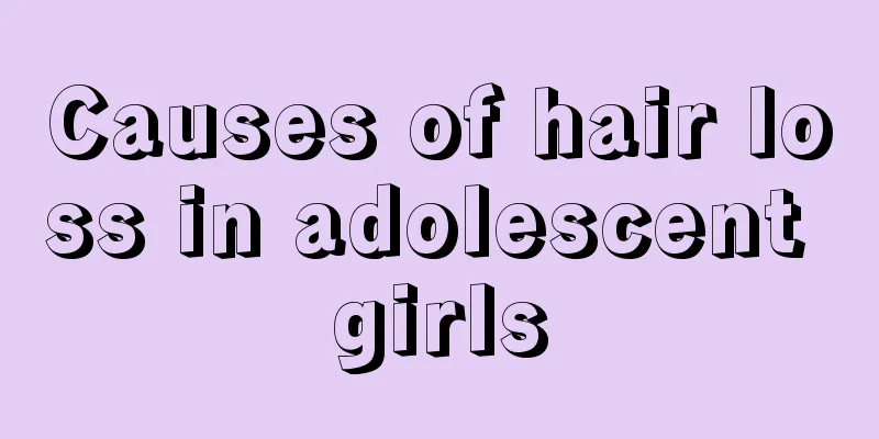 Causes of hair loss in adolescent girls