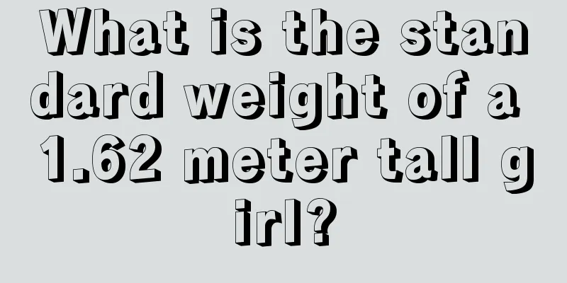 What is the standard weight of a 1.62 meter tall girl?