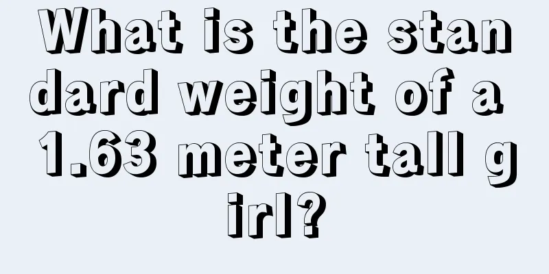 What is the standard weight of a 1.63 meter tall girl?