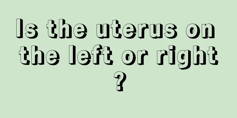 Is the uterus on the left or right?