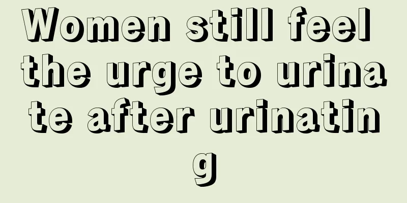 Women still feel the urge to urinate after urinating