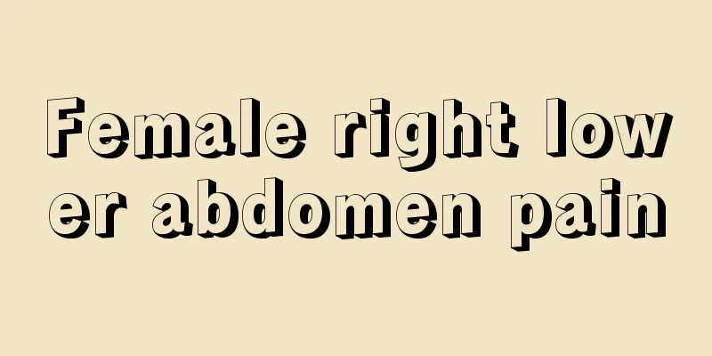 Female right lower abdomen pain