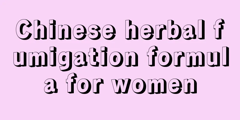 Chinese herbal fumigation formula for women