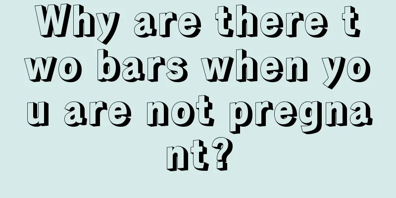 Why are there two bars when you are not pregnant?