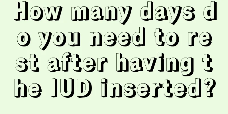 How many days do you need to rest after having the IUD inserted?