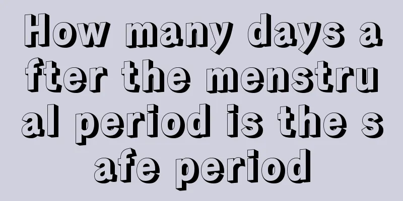 How many days after the menstrual period is the safe period