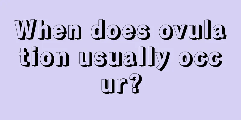 When does ovulation usually occur?