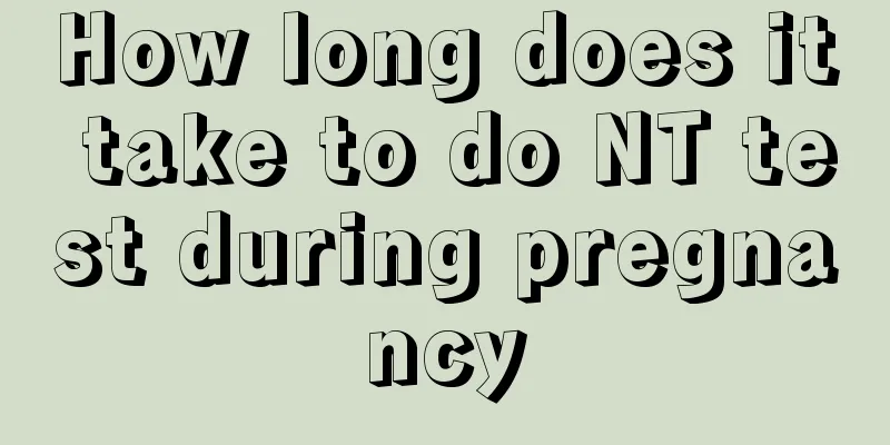 How long does it take to do NT test during pregnancy