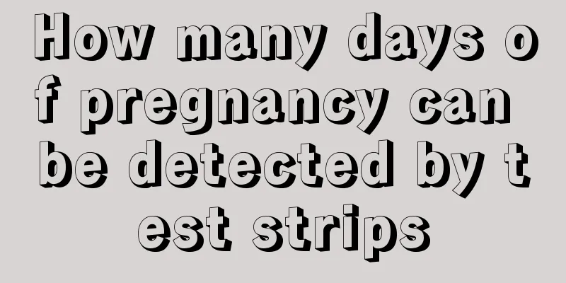 How many days of pregnancy can be detected by test strips