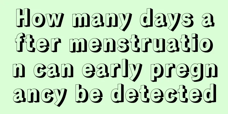 How many days after menstruation can early pregnancy be detected