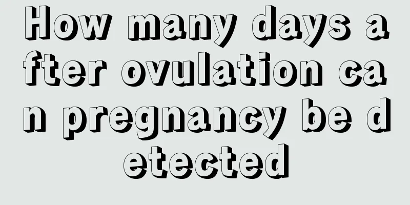 How many days after ovulation can pregnancy be detected