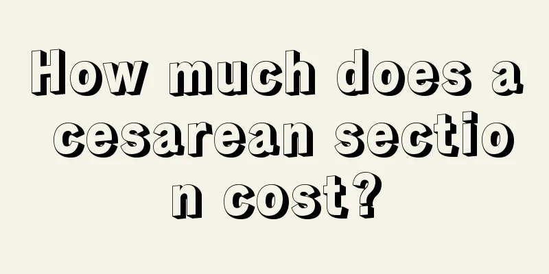 How much does a cesarean section cost?