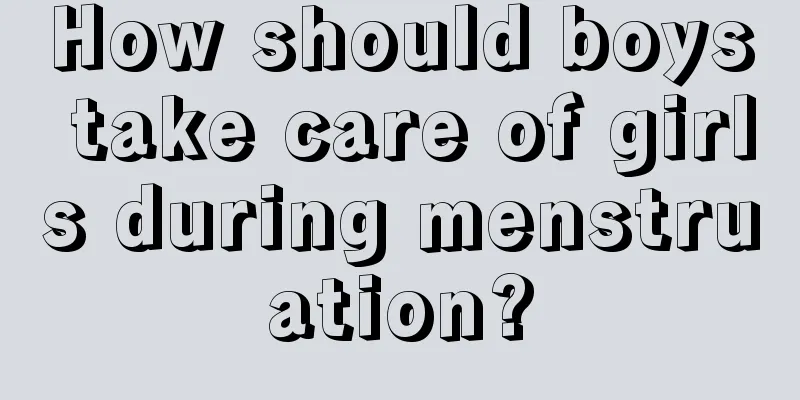 How should boys take care of girls during menstruation?