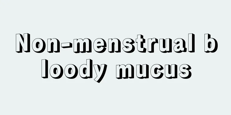 Non-menstrual bloody mucus