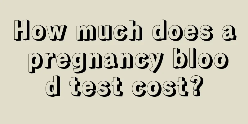 How much does a pregnancy blood test cost?