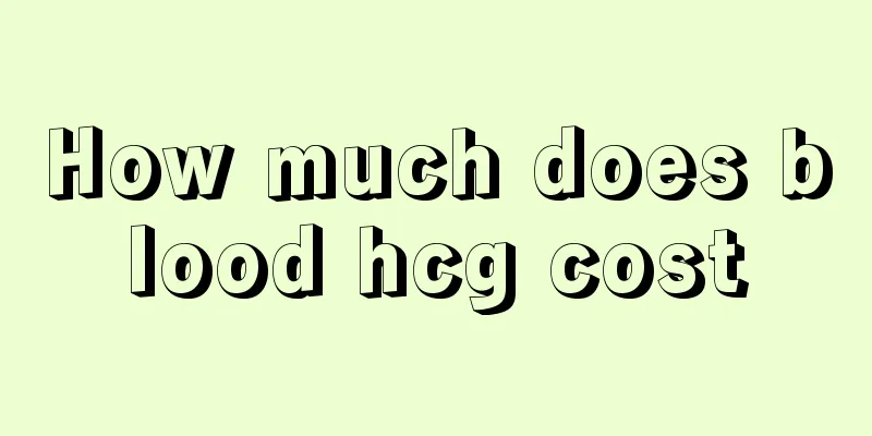 How much does blood hcg cost