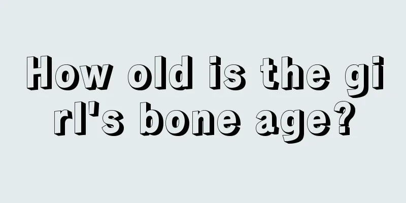 How old is the girl's bone age?