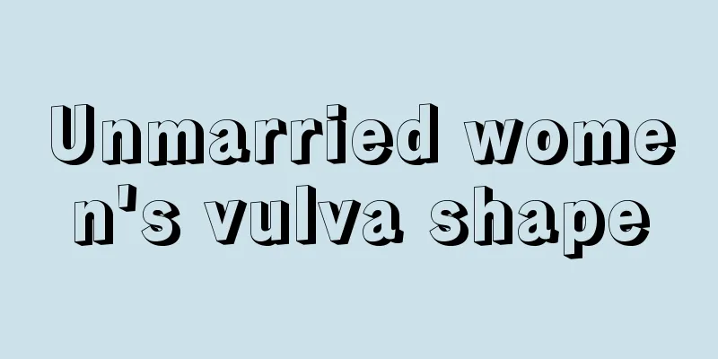 Unmarried women's vulva shape