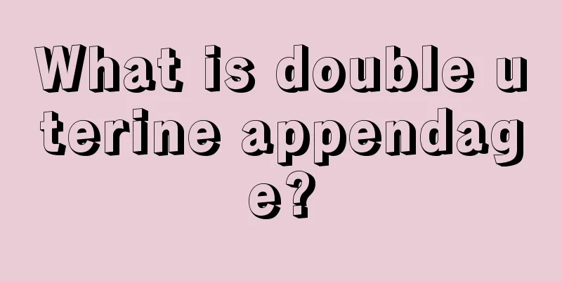 What is double uterine appendage?