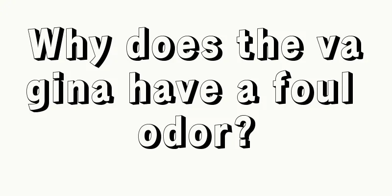 Why does the vagina have a foul odor?