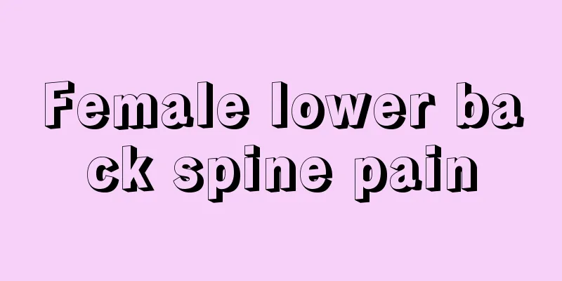 Female lower back spine pain