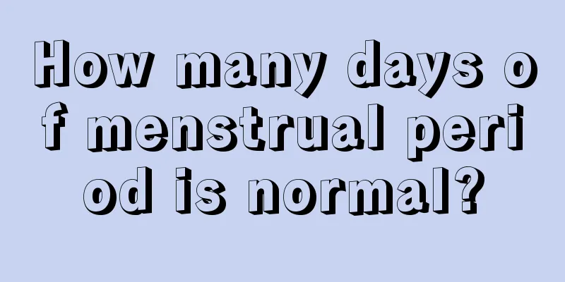 How many days of menstrual period is normal?