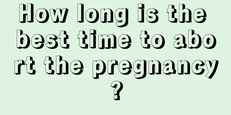 How long is the best time to abort the pregnancy?