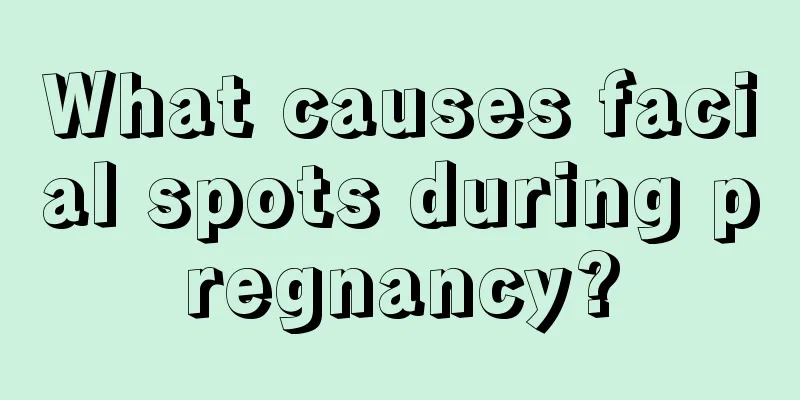 What causes facial spots during pregnancy?