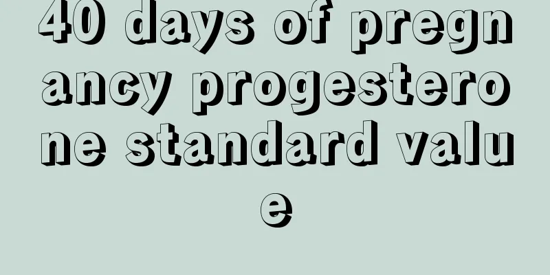 40 days of pregnancy progesterone standard value