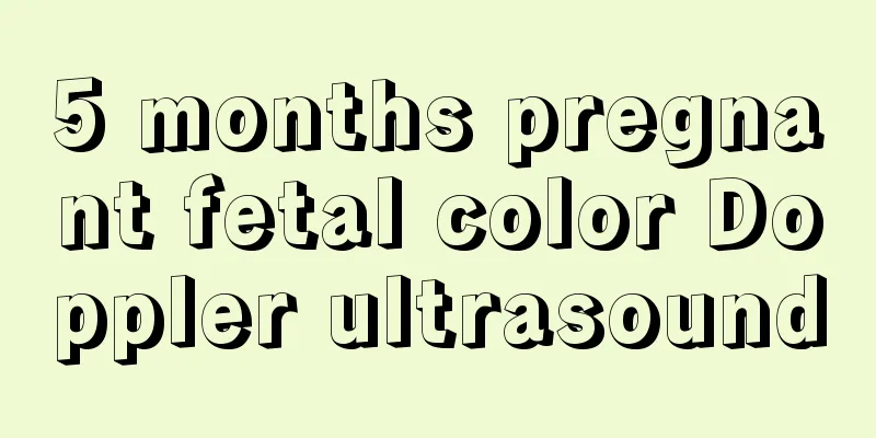 5 months pregnant fetal color Doppler ultrasound