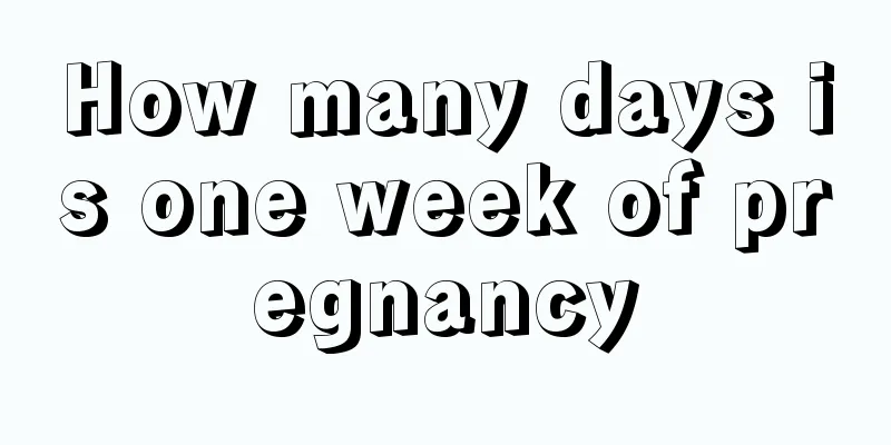 How many days is one week of pregnancy