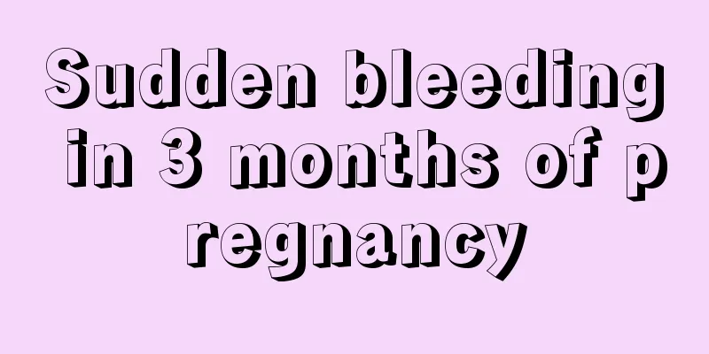 Sudden bleeding in 3 months of pregnancy