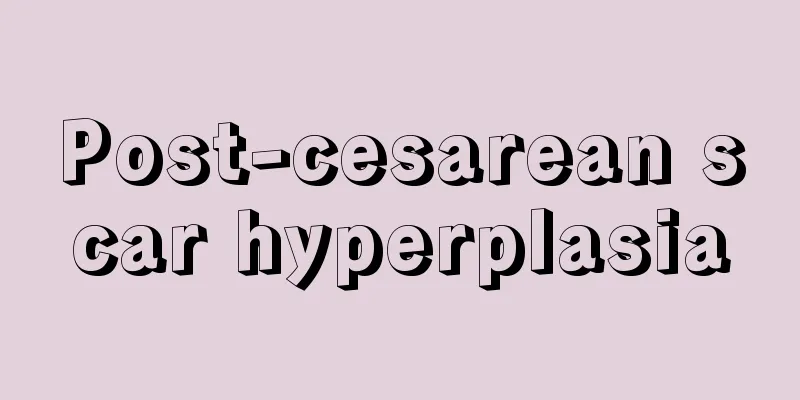 Post-cesarean scar hyperplasia