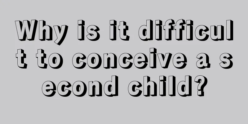 Why is it difficult to conceive a second child?