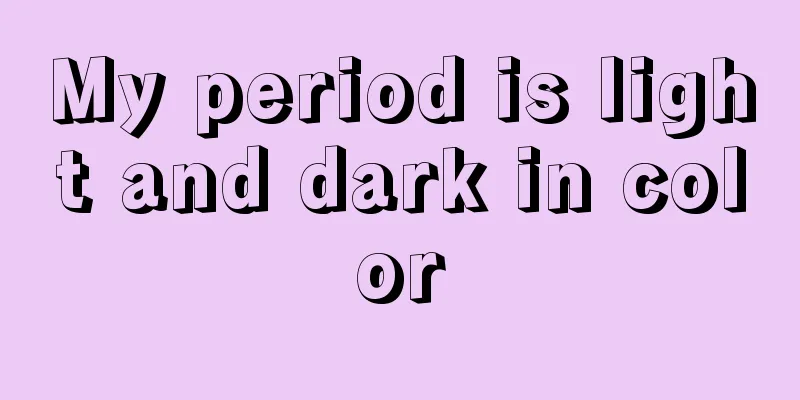 My period is light and dark in color