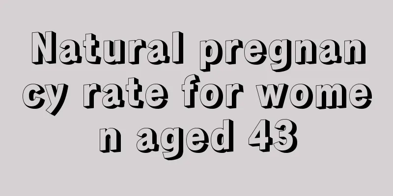 Natural pregnancy rate for women aged 43