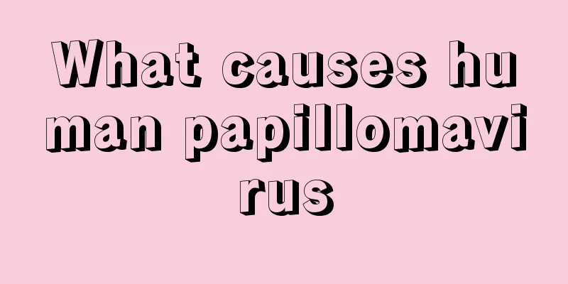 What causes human papillomavirus