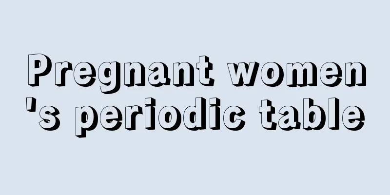 Pregnant women's periodic table