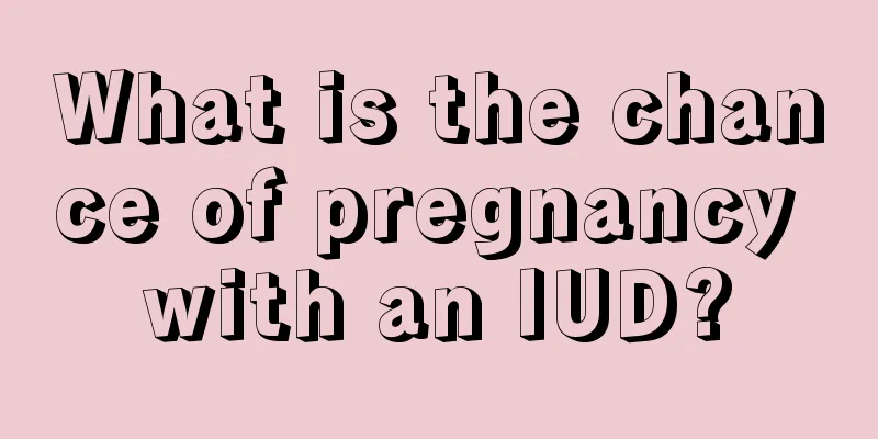 What is the chance of pregnancy with an IUD?