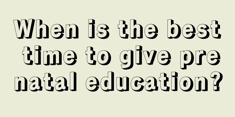 When is the best time to give prenatal education?