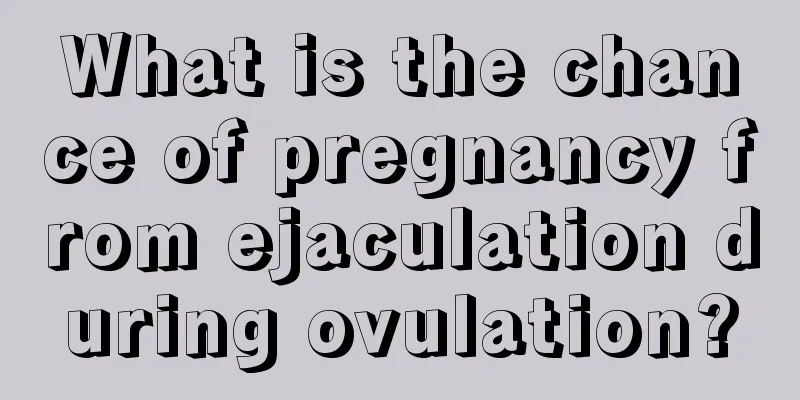 What is the chance of pregnancy from ejaculation during ovulation?