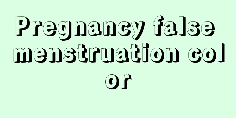 Pregnancy false menstruation color