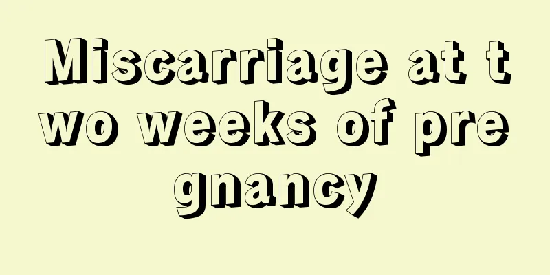 Miscarriage at two weeks of pregnancy