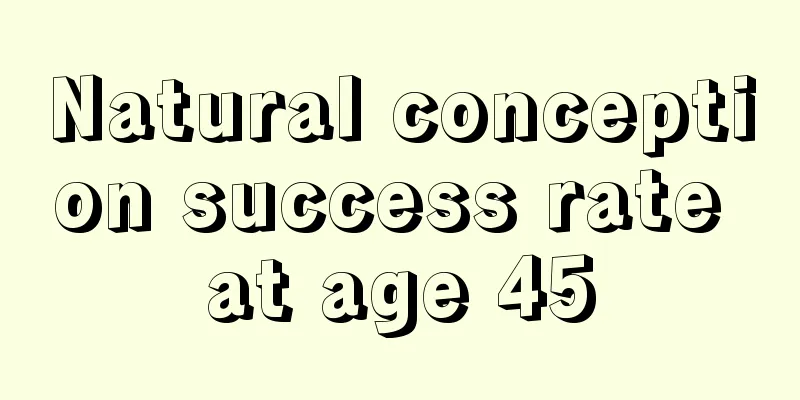 Natural conception success rate at age 45