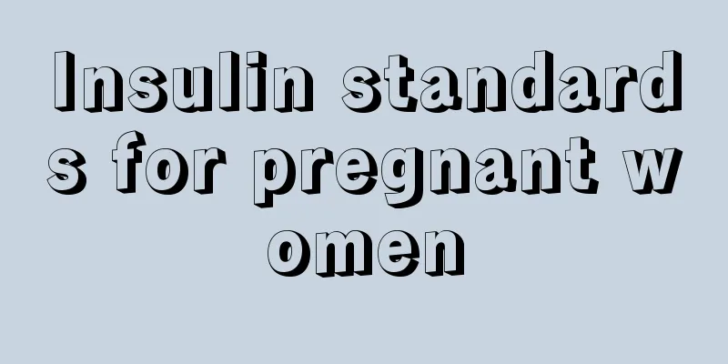 Insulin standards for pregnant women