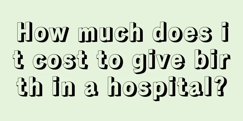 How much does it cost to give birth in a hospital?