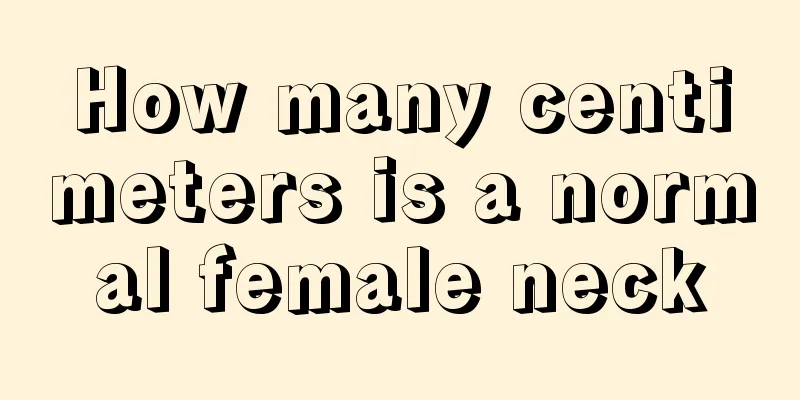 How many centimeters is a normal female neck