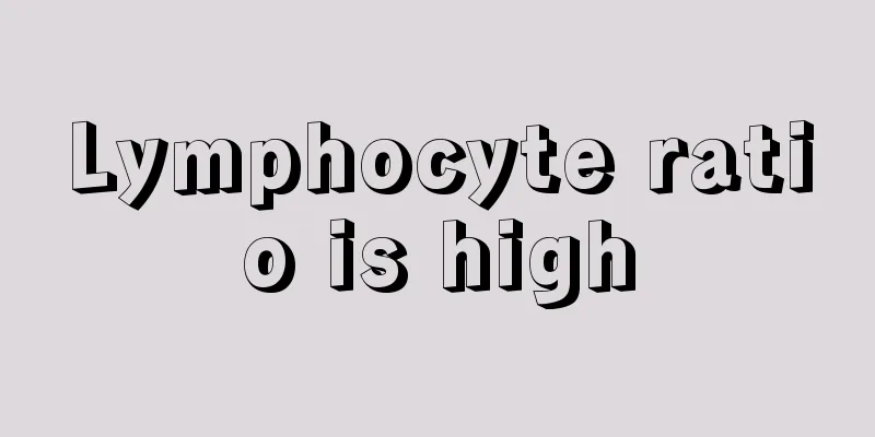 Lymphocyte ratio is high